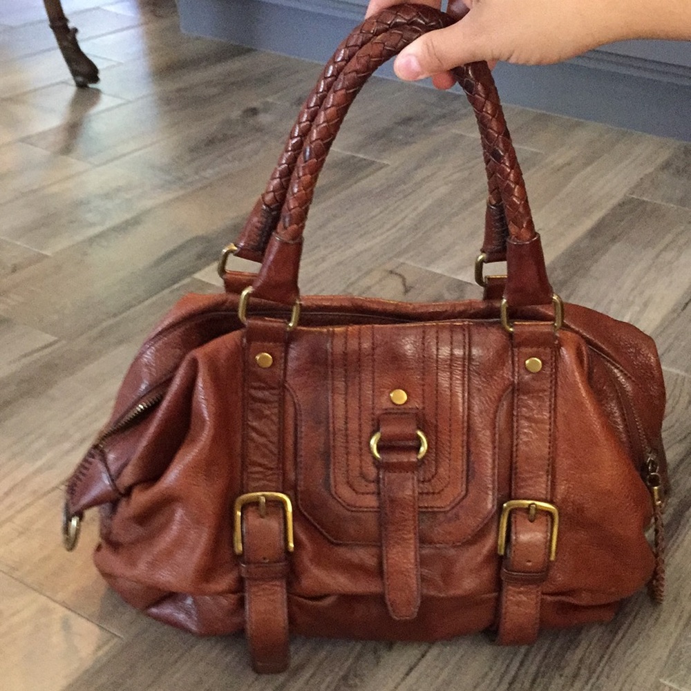 Brown leather HoBo SAK Ouse